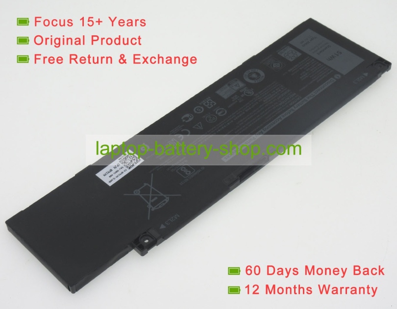 Dell 266J9, M4GWP 11.4V 4255mAh original batteries - Click Image to Close