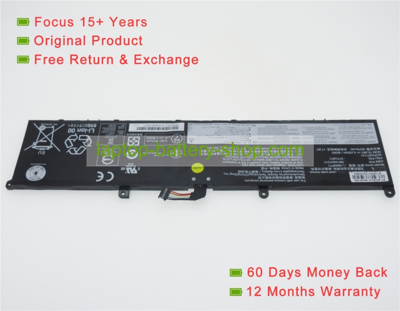 Lenovo L17C4P72, L18M4P71 15.36V 5235mAh original batteries - Click Image to Close
