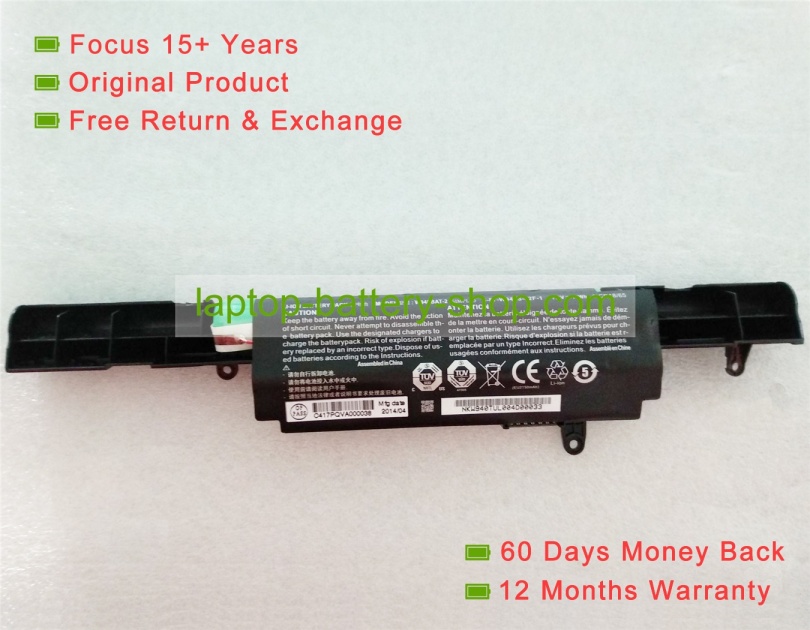 Clevo W940BAT-2, 21CR18/65 7.4V 0mAh original batteries - Click Image to Close