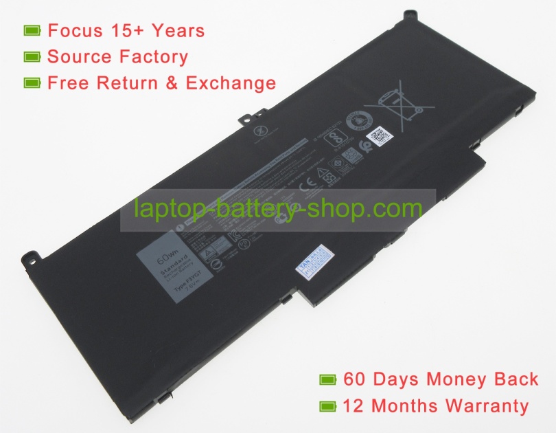 Dell DM3WC, 2X39G 7.6V 7500mAh replacement batteries - Click Image to Close