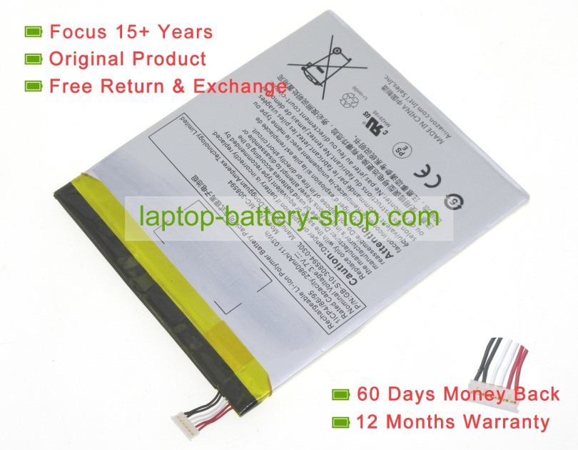 Amazon MC-308594, GB-S10-308594-030L 3.7V 2980mAh original batteries - Click Image to Close