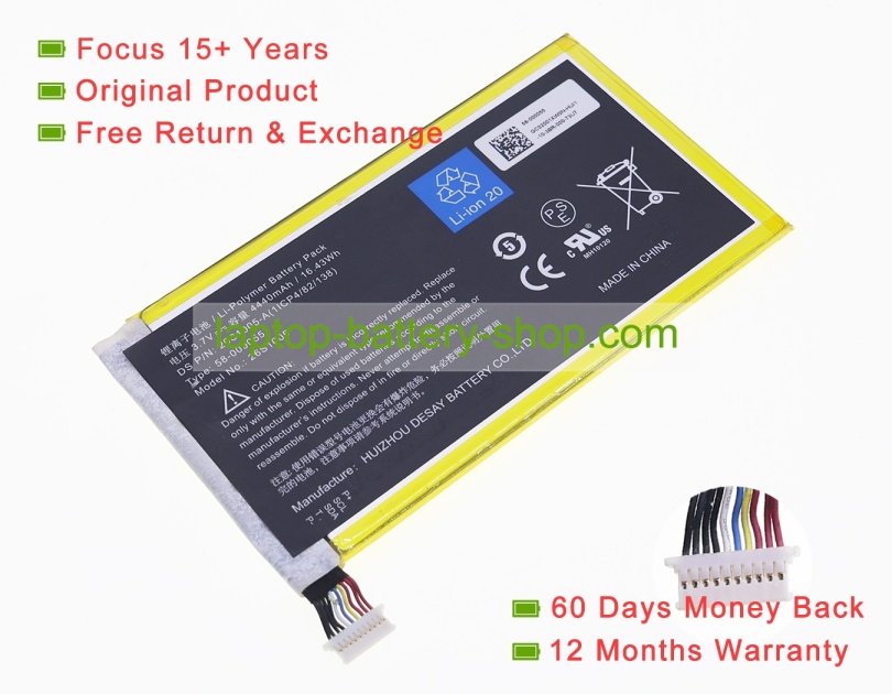 Amazon 26S1005, 26S1001-A1 3.7V 4440mAh original batteries - Click Image to Close