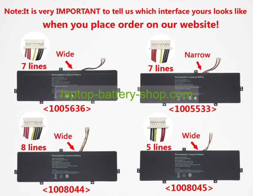 Chuwi CLTD-3585282 7.6V 4736mAh original batteries - Click Image to Close