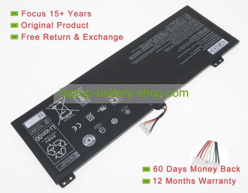 Acer KT000404002, 4ICP5/65/88 15.2V 3920mAh original batteries - Click Image to Close
