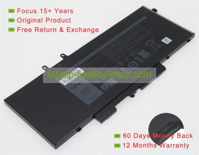 Dell 3HWPP, N2NLL 15.2V 4250mAh original batteries - Click Image to Close