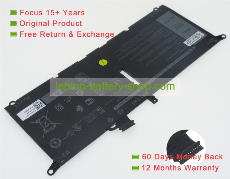 Dell WDK63, DGV24 7.6V 5618mAh original batteries - Click Image to Close