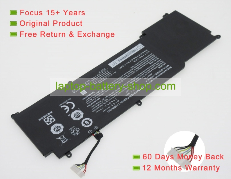 Clevo N150BAT-4, 4ICP5/66/67 15.4V 3454mAh original batteries - Click Image to Close