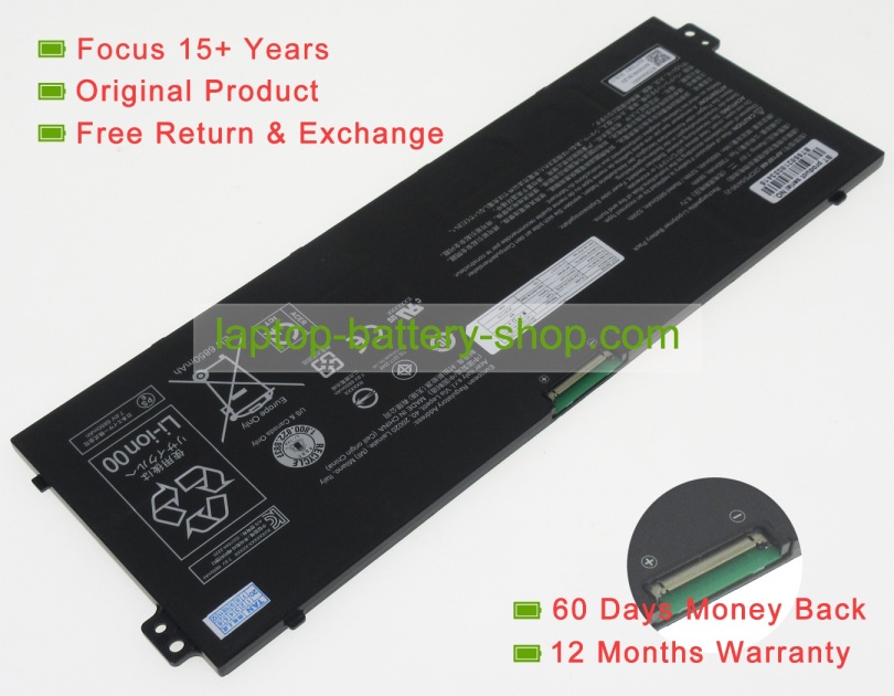 Acer AP18F4M, KT.00404.001 7.6V 6850mAh original batteries - Click Image to Close