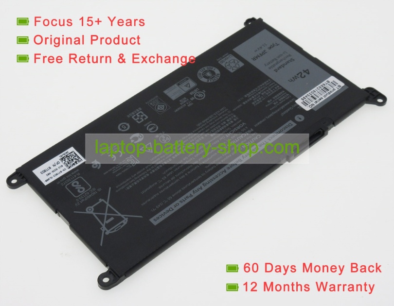 Dell JPFMR, 16DPH 11.4V 3500mAh original batteries - Click Image to Close