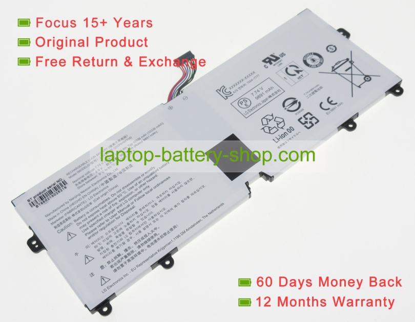 Lg LBV7227E 7.74V 9891mAh replacement batteries - Click Image to Close