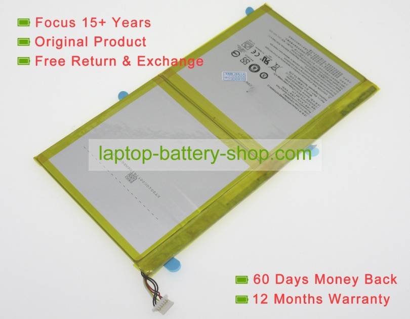 Acer 1ICP3/95/94-2, HPP279594AB 3.7V 6100mAh replacement batteries - Click Image to Close