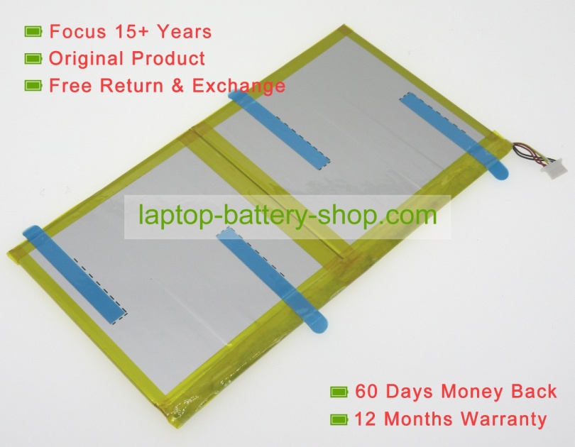 Acer 1ICP3/95/94-2, HPP279594AB 3.7V 6100mAh replacement batteries - Click Image to Close