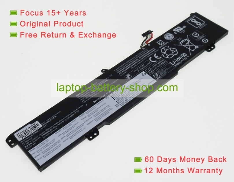 Lenovo L18M3PF1, 5B10T04975 11.52V 3950mAh original batteries - Click Image to Close