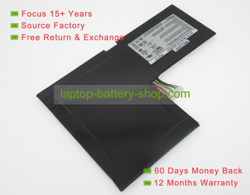 Msi BTY-M6F, MS-16H2 11.4V 4640mAh replacement batteries - Click Image to Close