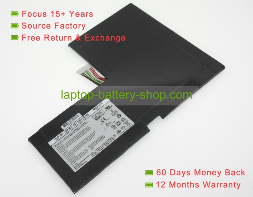 Msi BTY-M6F, MS-16H2 11.4V 4640mAh replacement batteries - Click Image to Close