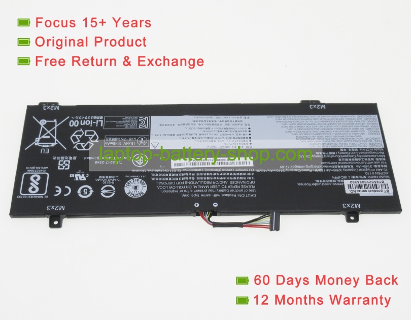 Lenovo L18C4PF4, L18M4PF4 15.44V 3255mAh original batteries - Click Image to Close