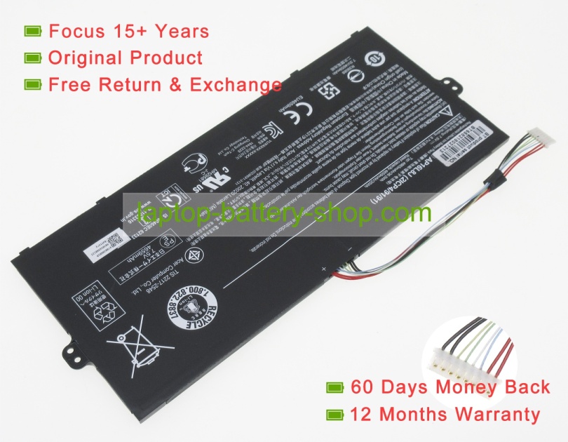 Acer AP16L8J, KT0020G010 7.5V 4865mAh original batteries - Click Image to Close