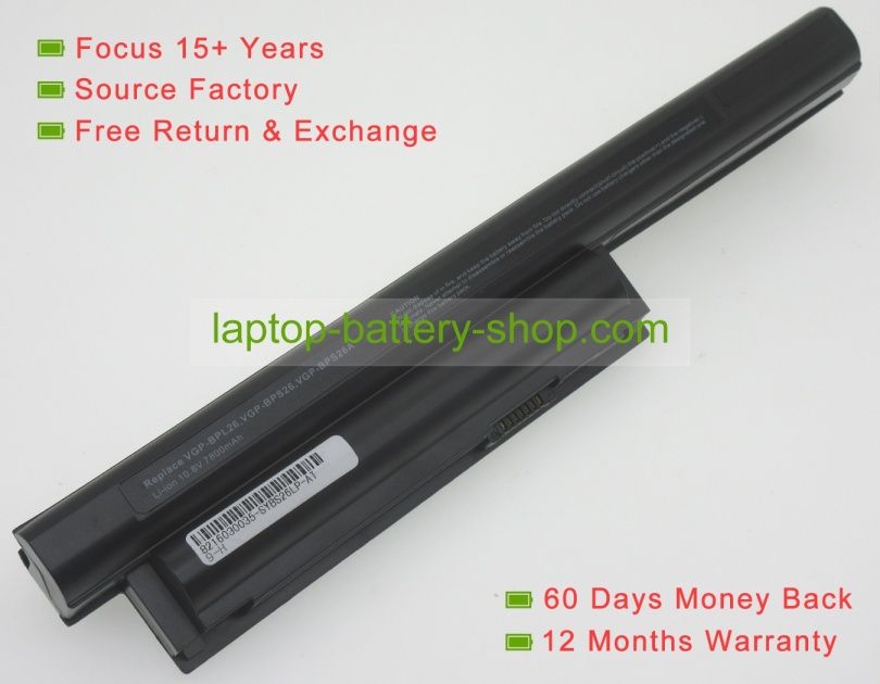 Sony VGP-BPS26, VGP-BPS26A 11.1V 6600mAh replacement batteries - Click Image to Close