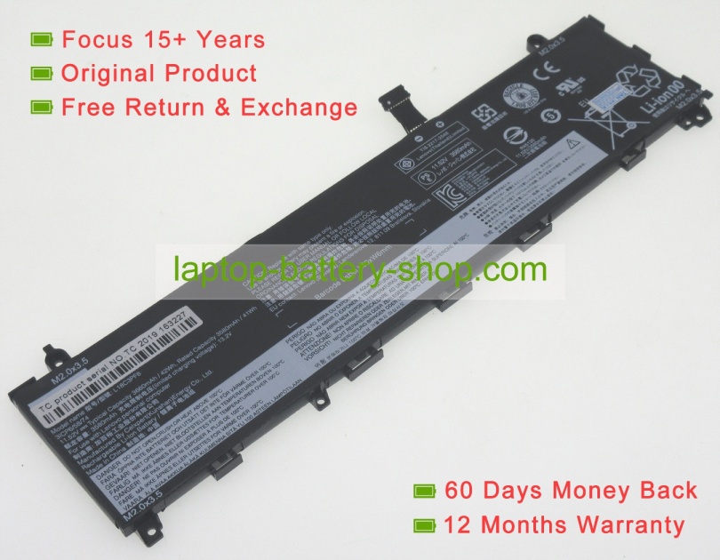 Lenovo L18C3PF8, 5B10U95572 11.1V 3660mAh original batteries - Click Image to Close