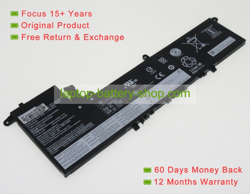 Lenovo SB10W67401, L19M3PD3 11.52V 4915mAh replacement batteries - Click Image to Close