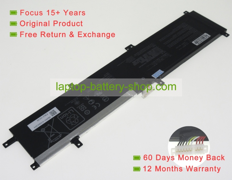 Asus C31N1834, 0B200-03360400 11.55V 4940mAh original batteries - Click Image to Close