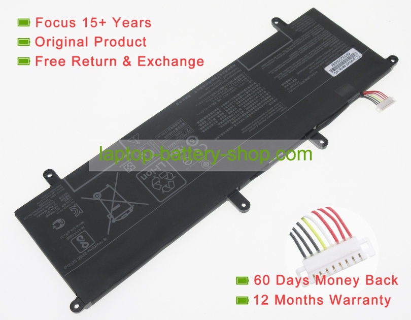 Asus C41N1901, 4ICP6/60/72 15.4V 4550mAh original batteries - Click Image to Close