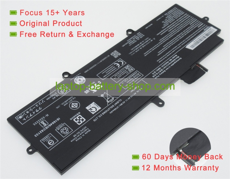 Toshiba PA5331U-1BRS, 4ICP4/63/68 15.4V 2700mAh original batteries - Click Image to Close