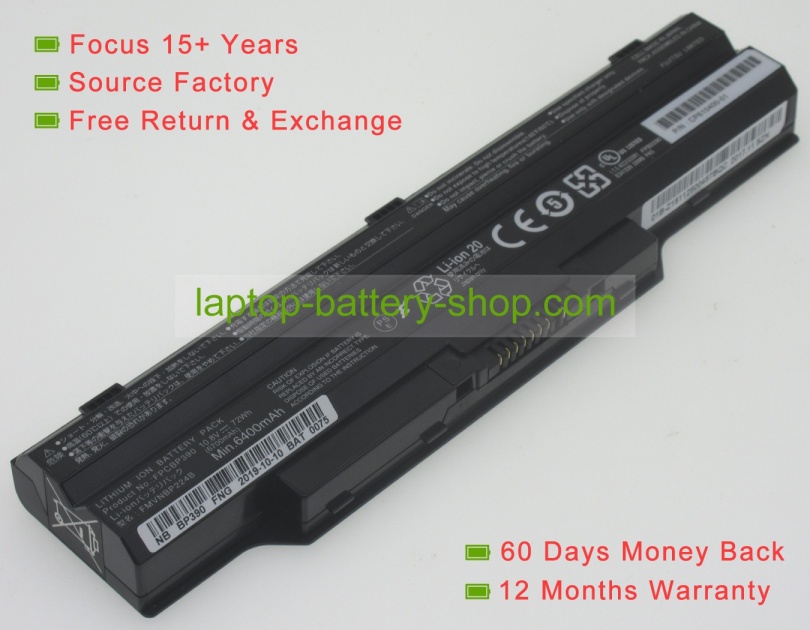 Fujitsu FPCBP390, FPCBP392 10.8V 5800mAh replacement batteries - Click Image to Close