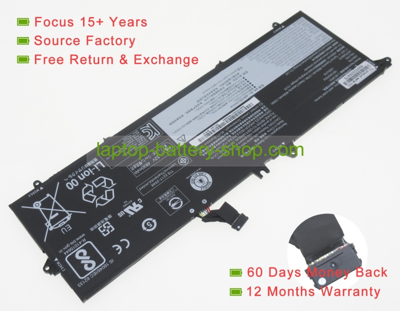 Lenovo SB10K97654, 3ICP5/88/70 11.52V 4950mAh replacement batteries - Click Image to Close