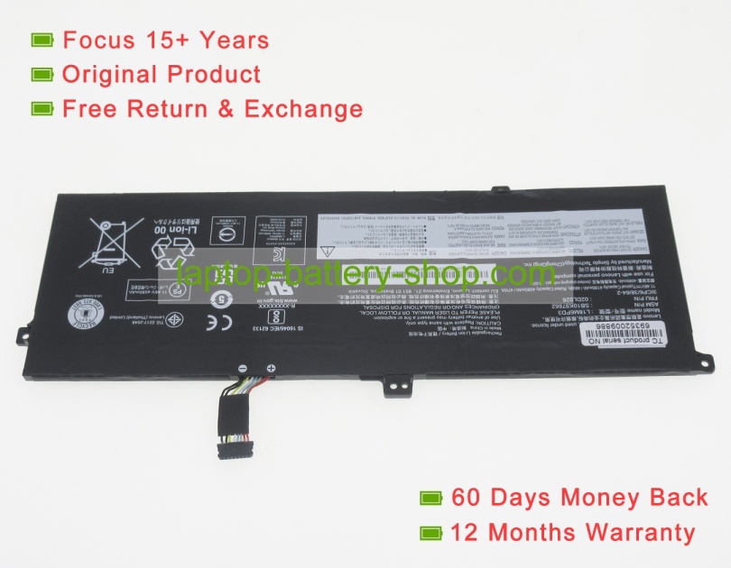 Lenovo 02DL026, L18M6PD3 11.46V 4190mAh replacement batteries - Click Image to Close