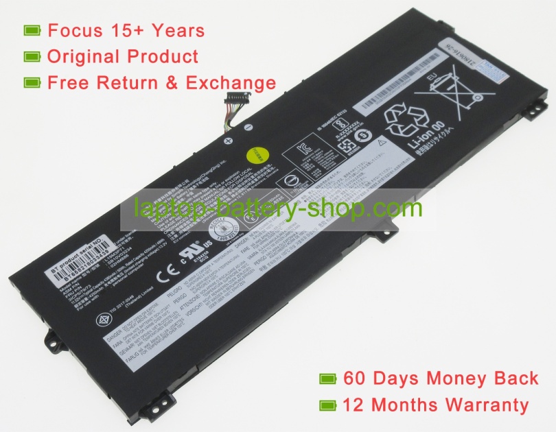 Lenovo 02HM886, L19M3P71 11.52V 4380mAh original batteries - Click Image to Close