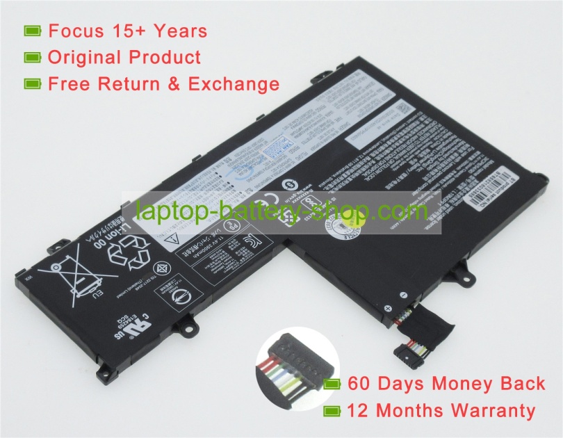 Lenovo SB10W67411, 5B10W67257 11.4Vor11.52V 4000mAh original batteries - Click Image to Close