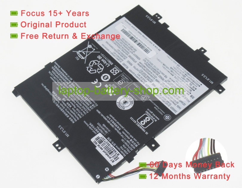 Lenovo SB10K97632, 01AV488 7.68V 5070mAh replacement batteries - Click Image to Close