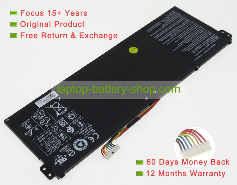 Acer KT00407008, AP18C7M 15.4V 3834mAh original batteries - Click Image to Close