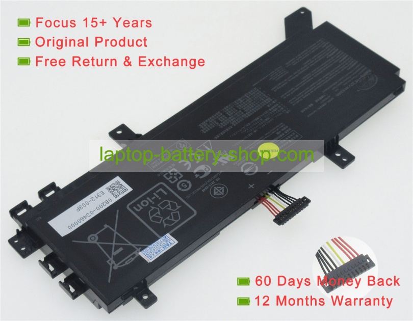 Asus C41N1838, 0B200-03460000 15.32V 4090mAh original batteries - Click Image to Close