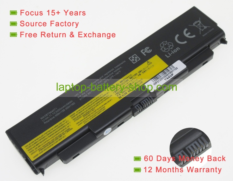 Lenovo 45N1149, 45N1152 10.8V 5200mAh replacement batteries - Click Image to Close