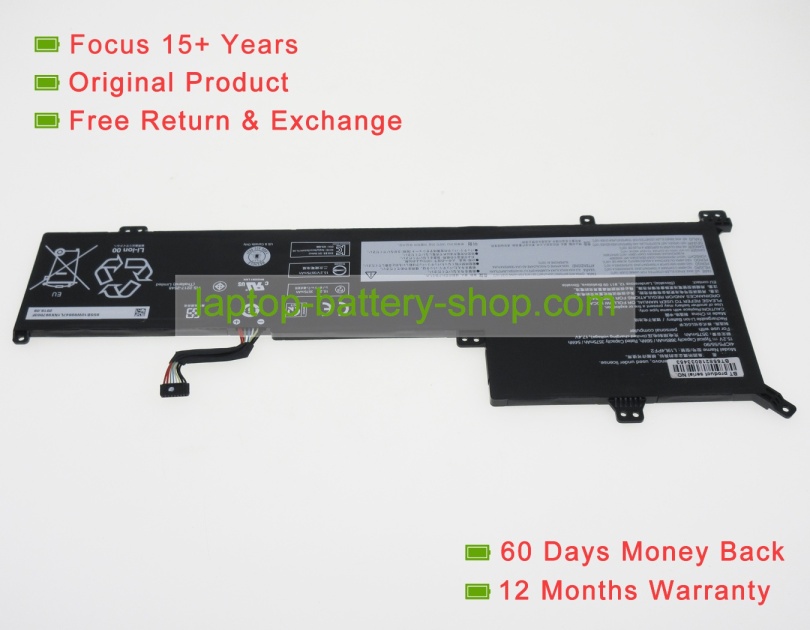 Lenovo L19D4PF2, 4ICP5/55/90 15.2V 3685mAh original batteries - Click Image to Close