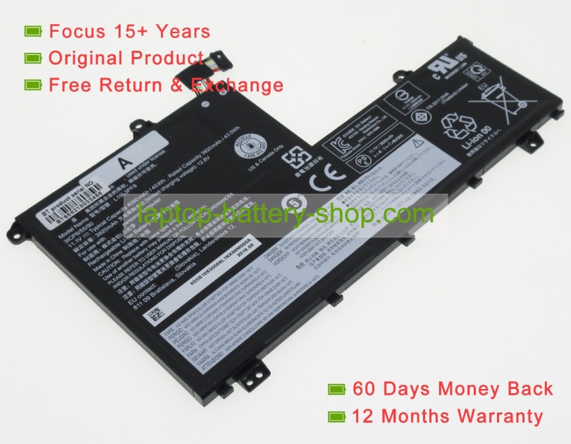 Lenovo SB10X55568, 5B10X55572 11.1V 4050mAh original batteries - Click Image to Close