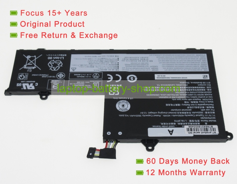 Lenovo SB10X55568, 5B10X55572 11.1V 4050mAh original batteries - Click Image to Close