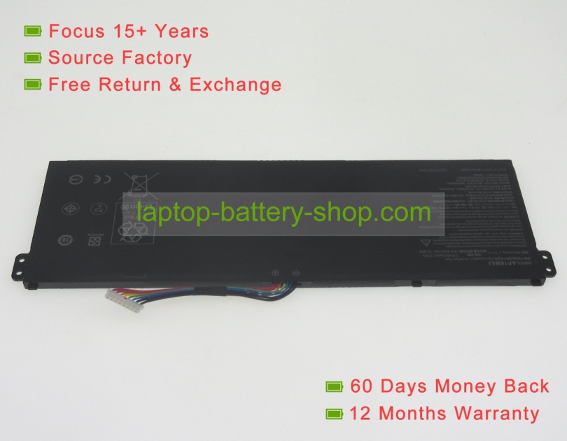 Acer KT.00205.005, 2ICP4/80/104 7.7V 4810mAh replacement batteries - Click Image to Close