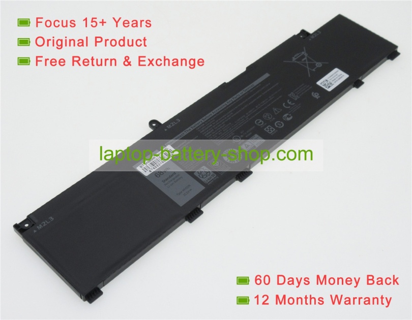 Dell 4ICP6/55/74, 72WGV 15.2V 4255mAh original batteries - Click Image to Close