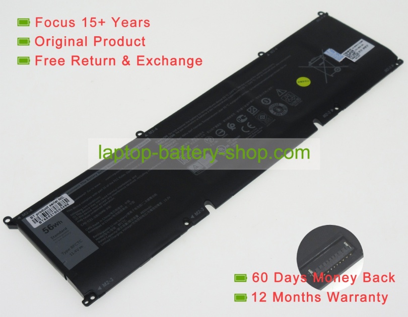 Dell P91F001, P91F002 11.4V 4650mAh original batteries - Click Image to Close