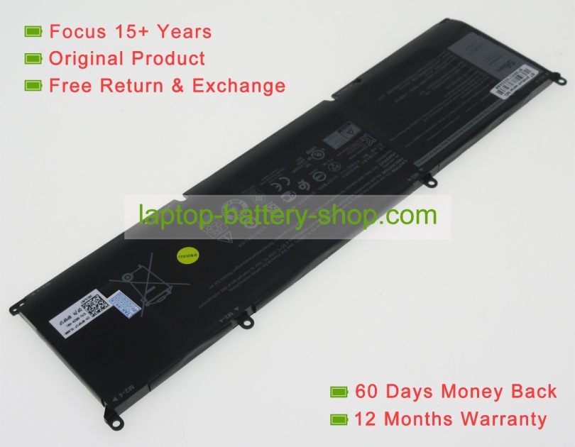 Dell P91F001, P91F002 11.4V 4650mAh original batteries - Click Image to Close