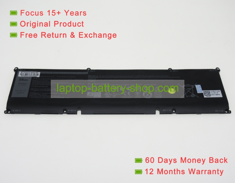 Dell P91F001, P91F002 11.4V 4650mAh original batteries - Click Image to Close