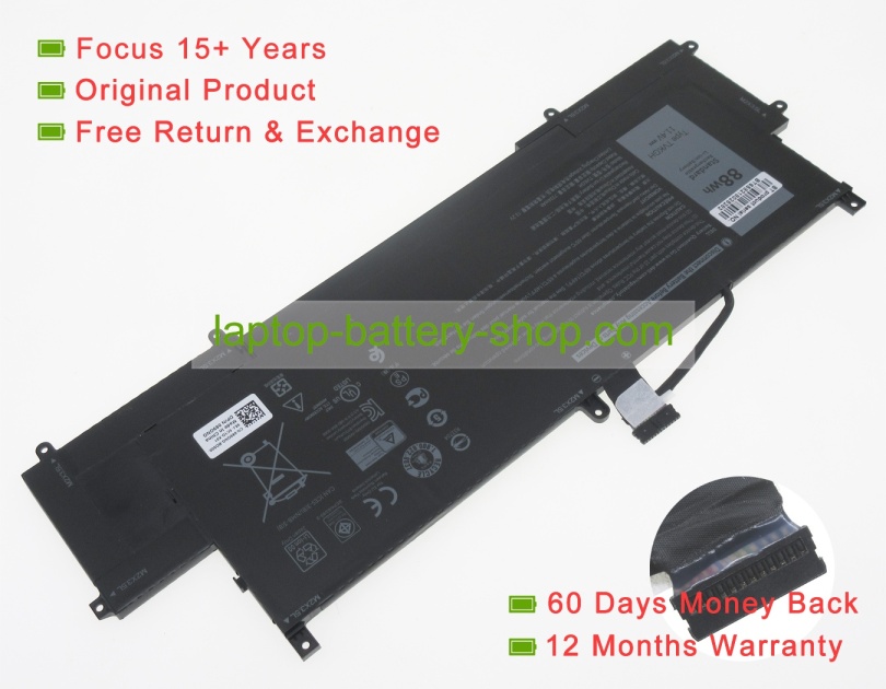 Dell 10R94, 89GNG 11.4V 7334mAh original batteries - Click Image to Close