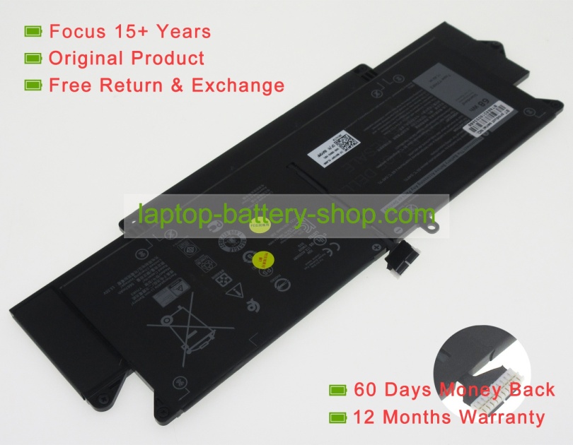 Dell Y7HR3, XMV7T 11.4V 5666mAh original batteries - Click Image to Close