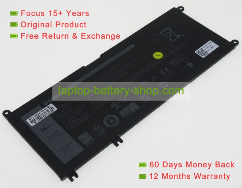Dell 4WN0Y, G4MX4 15.2V 3500mAh original batteries - Click Image to Close