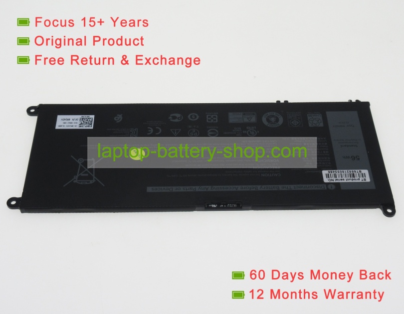 Dell 4WN0Y, G4MX4 15.2V 3500mAh original batteries - Click Image to Close