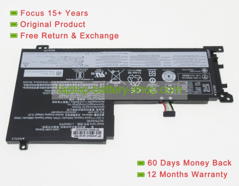 Lenovo 5B10W86944, SB10W86952 11.52V 5005mAh original batteries - Click Image to Close
