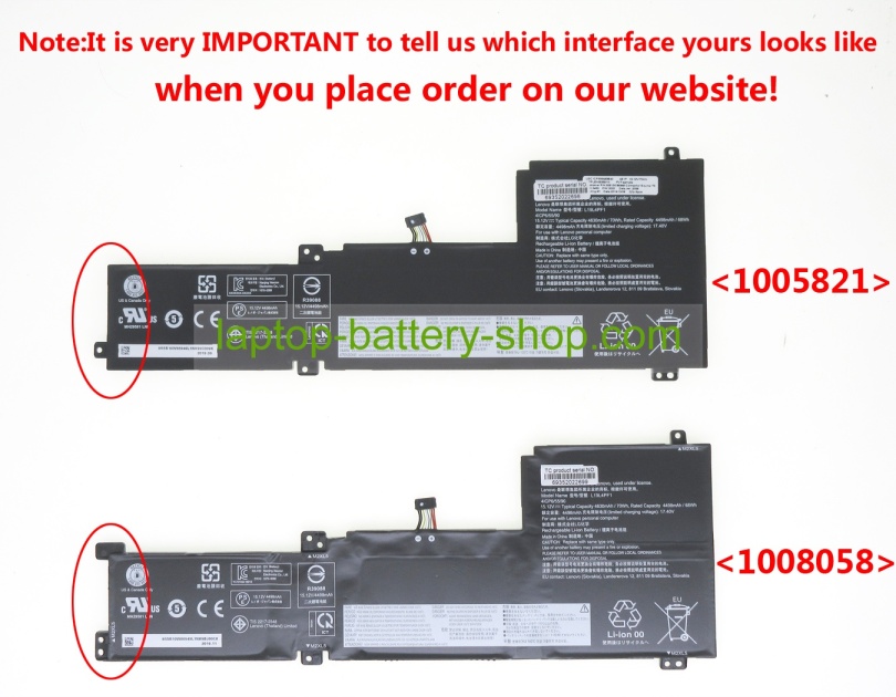 Lenovo 4ICP6/55/90, L19C4PF1 15/15.12/15.2V 4630mAh original batteries - Click Image to Close